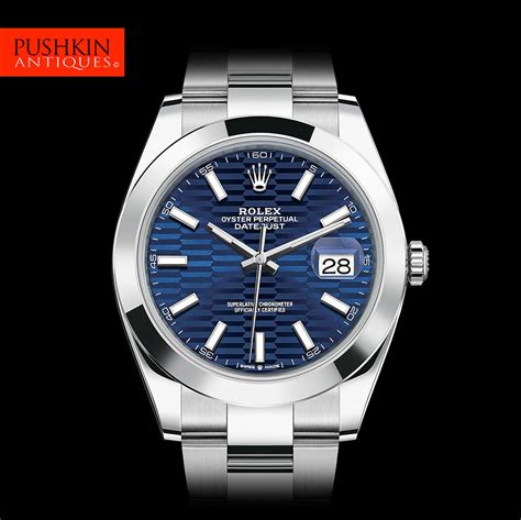 rolex replica datejust 41 126300 blue dial|rolex datejust 41 smooth bezel.